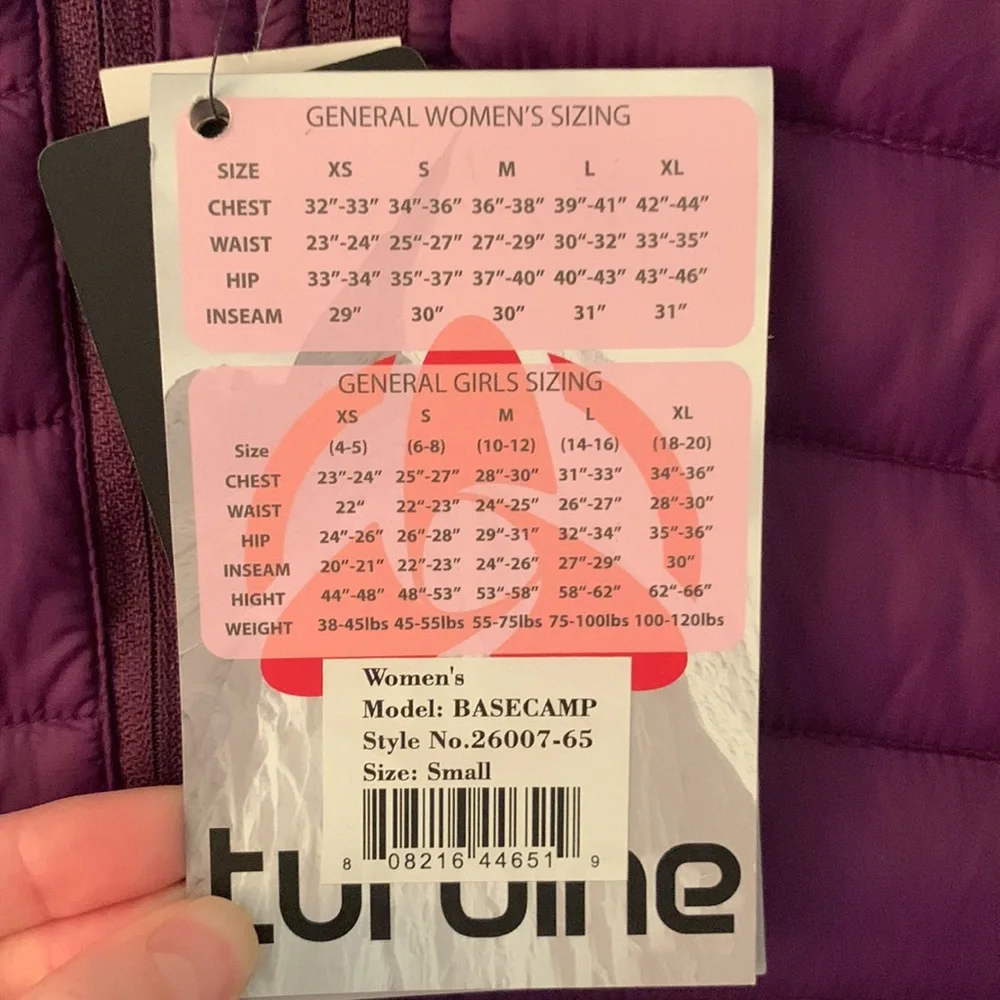 Turbine Women’s Basecamp Jacket Purple & Grey Small - Picture 7 of 10
